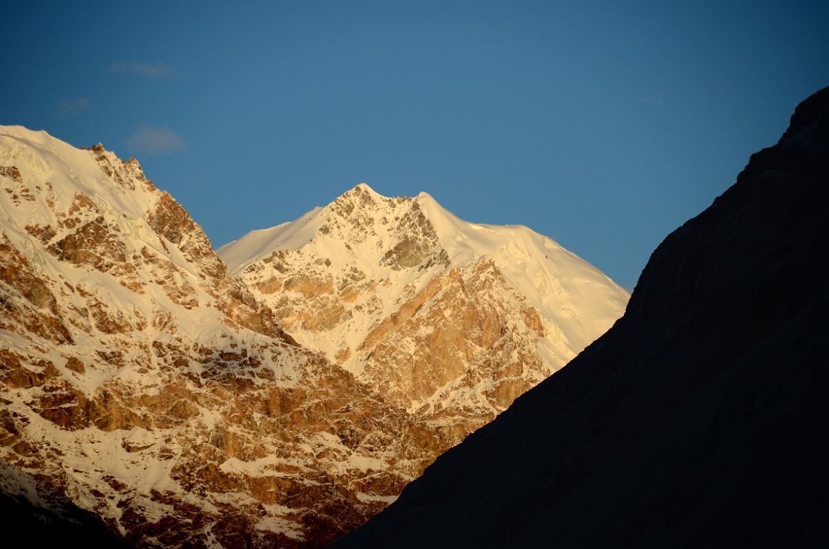 43 Sunrise On Mountain Close Up Southwest Of Sughet Jangal K2 North Face China Base Camp